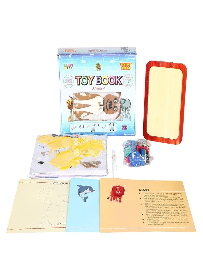 Techny Birds Technybirds Wooden Blocks and Animals Toy Book Combo | Educational Toys for Kids | Montessori Learning | Building Skills | Animal Recognition - Image 5